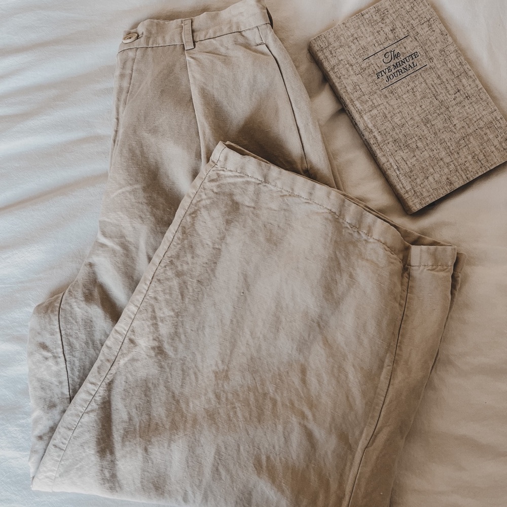 UNIQLO Linen Colette Trouser Pants